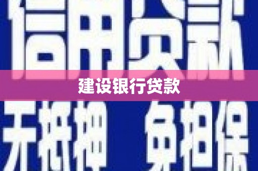 口湖建设银行贷款