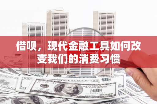 口湖借呗，现代金融工具如何改变我们的消费习惯