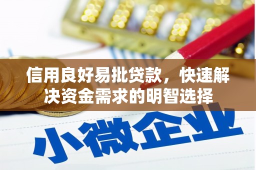 口湖信用良好易批贷款，快速解决资金需求的明智选择