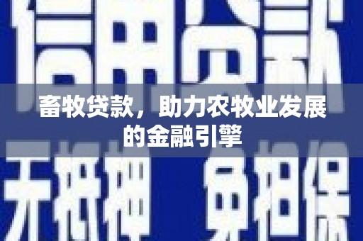 口湖畜牧贷款，助力农牧业发展的金融引擎