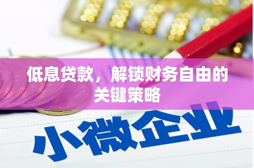 口湖低息贷款，解锁财务自由的关键策略