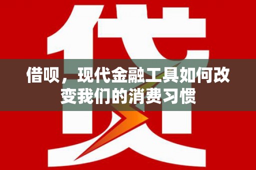 口湖借呗，现代金融工具如何改变我们的消费习惯