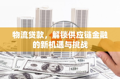口湖物流贷款，解锁供应链金融的新机遇与挑战