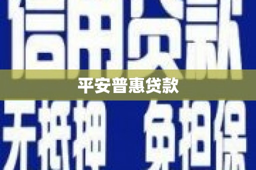 口湖平安普惠贷款