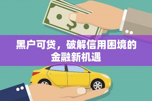 口湖黑户可贷，破解信用困境的金融新机遇