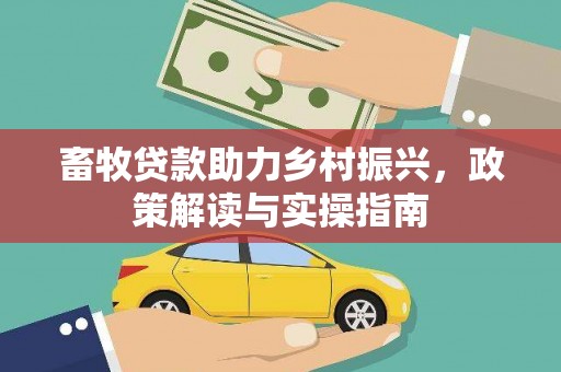 口湖畜牧贷款助力乡村振兴，政策解读与实操指南