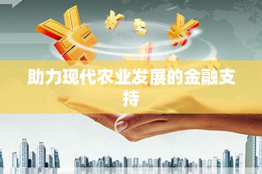 口湖助力现代农业发展的金融支持